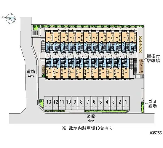 ★手数料０円★船橋市西習志野２丁目　月極駐車場（LP）